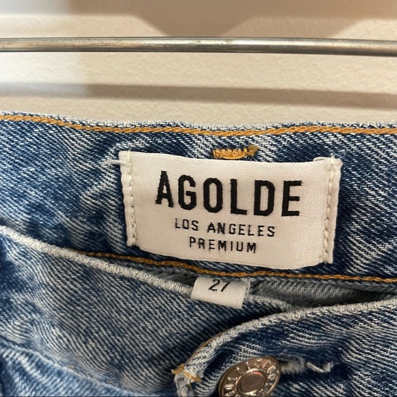 AGOLDE Jamie high rise distressed jeans size 27 - Picture 4 of 6